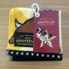 チップ デール ミニタオル ディズニーストア ディズニーリゾート店 25周年