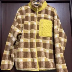 UNIQLO×JW ANDERSON ボアフリース チェックジャケット　L