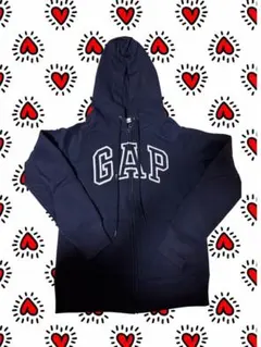GAP ネイビー 紺 ジップパーカー XS 平成ギャル 海外ガール
