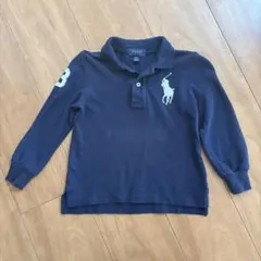 Polo Ralph Lauren ネイビー長袖ポロシャツ 2/2T