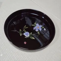 漆器 草花絵がわり銘々皿 木製 伝統工芸 茶道具 - メルカリ