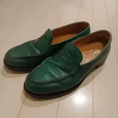 【美品】B&Y別注ジャランスリウァヤ ローファー　緑 6 シボ革25.0 2026年最新】jalan sriwijaya ローファー 6の人気アイテム - メルカリ
