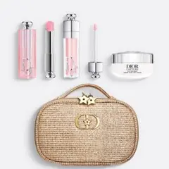 【新品】ディオール dior 2025ホリデーオファーリップ　ポーチ　クリーム