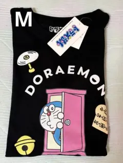 【新品】ドラえもん どこでもドア Tシャツ Mサイズ 黒　ブラック