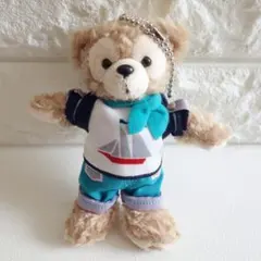 美品 TDS ダッフィー 2018 ケープコッドホリデー ぬいぐるみバッジ