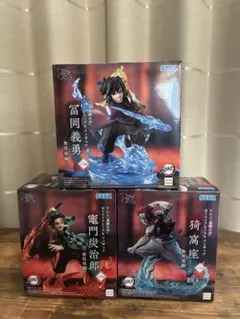 鬼滅の刃 XrossLink フィギュア無限城編 3種セット炭治郎 義勇 猗窩座