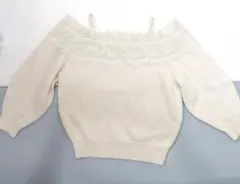 レーストリミングオフショルニットプルオーバー SNIDEL