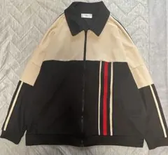 超美品】アドラー トラックジャケット デニム パーカー ラインスリーブ 