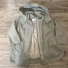 ZARA フード付き中綿カーキコート 3-4歳(104)