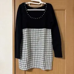 one way チュニックワンピース　ニットワンピース Mサイズ