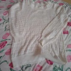 Lest Rose ホワイトニット Mサイズ 長袖