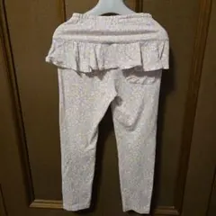 花柄フリル付きロングパンツ 120cm