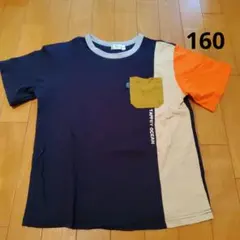 タペットTappet　配色切替胸ポケットTシャツ　160のサムネイル