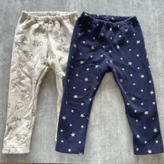 ユニクロ フリースレギンス 10分丈 90