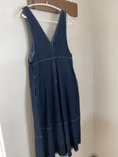 春　デニム Vネック ワンピース　GU