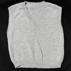 Vネック ニットベスト ノースリーブ
