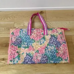 フェフェfafa花柄トートバッグピンクのサムネイル