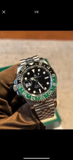 ROLEX ロレックス 自動巻き時計 GMT 黒緑