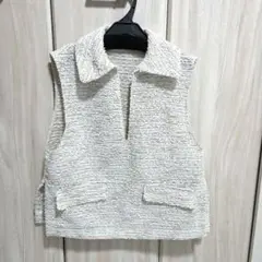 美品　Ballsey　フリンジヤーンツイード プルオーバーベストのサムネイル