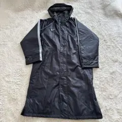 美品　Nike ナイキ　ベンチコート　ロングコート　サッカー　観戦　裏ボア　M