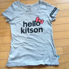 HELLO KITTY グレー Tシャツ XL