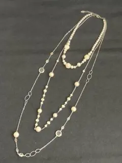 結婚式 パーティー パール ロングネックレス セレクトショップ