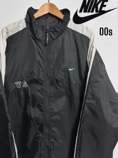 【希少！】00s NIKE ナイキ ナイロンジャケット コート バックロゴ 刺繍
