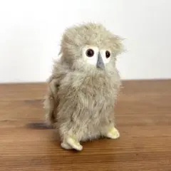 昭和レトロ オオイケ OIKE フクロウ ぬいぐるみ マスコット 白