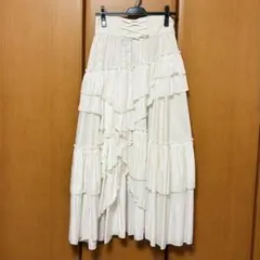 JUSGLITTYプチハートボウタイブラウスとプチハートエスカルゴスカート