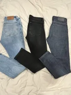 H&M メンズ ストレッチデニム W32L30 3本セット価格