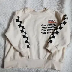 BREEZE FIRE VEHICLE トレーナー チェッカー柄 110
