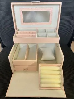 ジュエリーボックス アクセサリーケース 収納ケース ピンク