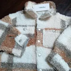 Golden Bear チェック柄 ボアジャケット 100