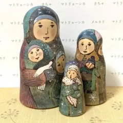 Summer Sale♪ロシア雑貨☆天使マトリョーシカ(5P)『音楽家』リダ工房