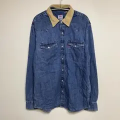 Levi's デニムシャツ ウエスタンシャツ コーデュロイ リーバイス Mサイズ
