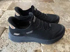 スケッチャーズ　スリップインズ　24.5　スリッポン ハンズフリー　ブラック