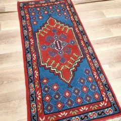 新品 プレーベル ラグ 60x115cm ベルギー製 ウィルトン織 玄関ベット下 