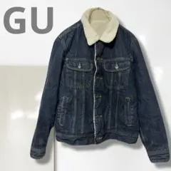 n【ジーユー】デニムジャケット/ボア カジュアル 人気 暖かい おしゃれ 軽い