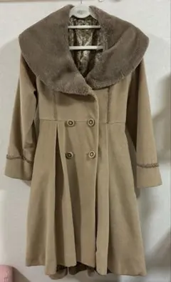 美品 axes femmロングコート ファー付き M ブラウン