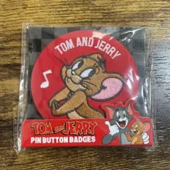 トムとジェリー 刺繍缶バッチ