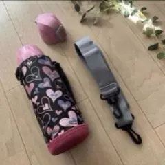 水筒 女の子 ステンレス 2way水筒 トップバリュ 保冷専用 カバー付きのサムネイル