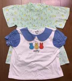 ベビー　襟付きTシャツ　チュニックトップス　90サイズ　ミッフィー
