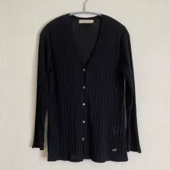 クロコダイル　M カーディガン　黒　薄手　春夏のサムネイル