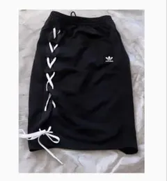 adidas 黒 サイドレースアップスカートのサムネイル