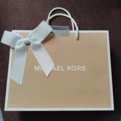 MICHAEL KORS ショップ袋 ベージュ　早い者勝ち　長財布入る大きさ