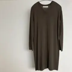 BEAUTY&YOUTH カーキニットワンピース