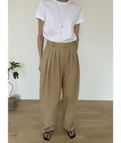 Didot.showroom ベージュ スラックス Sサイズ