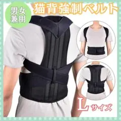 猫背矯正ベルト 腰痛改善 美姿勢 姿勢矯正 姿勢サポーター Lサイズ 肩こり