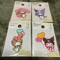 キャラクターワッペン　マイメロ&クロミセット