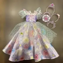 花柄ドレスとティアラセット